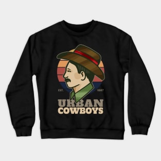 Vintage Cowboy Urban Life Crewneck Sweatshirt